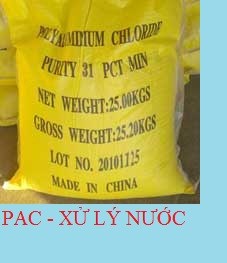 PAC (vàng nghệ, vàng chanh) - POLY ALUMINIUM CHLORIDE  